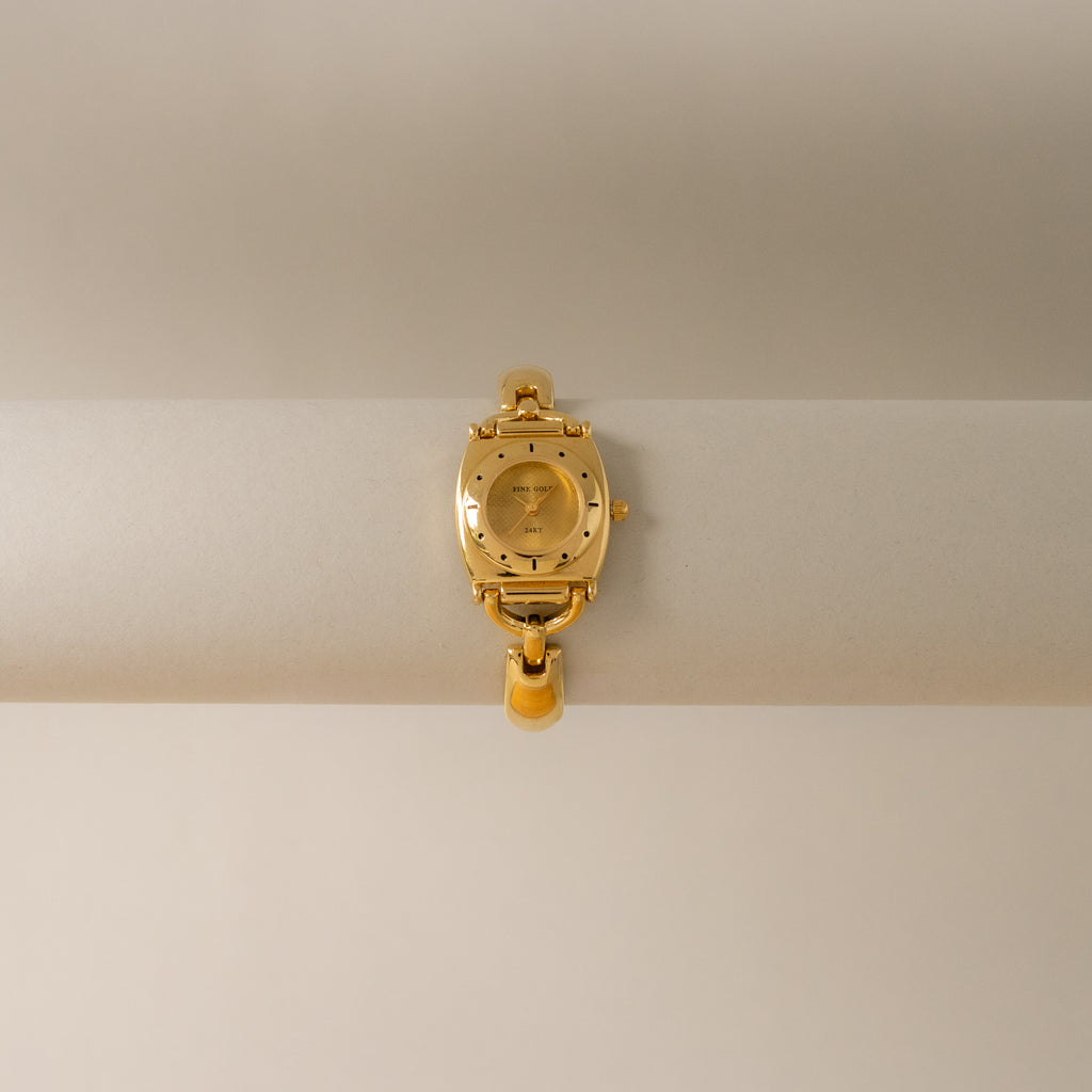 Vintage Fine Gold Stirrup Lug Gold Watch