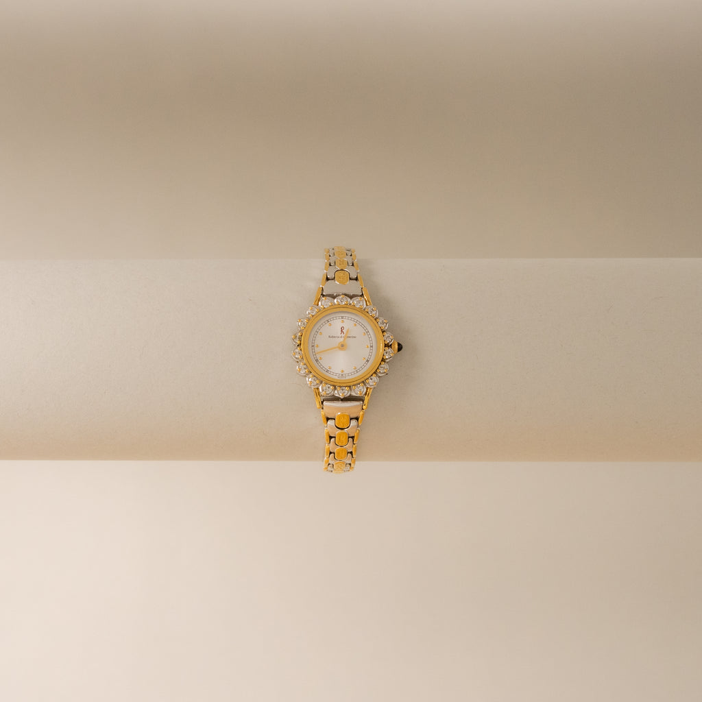 Vintage Roberta di Camerino Pave Two Tone Watch