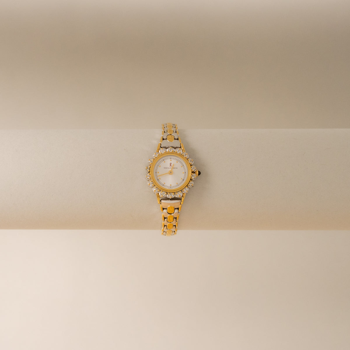 Vintage Roberta di Camerino Pave Two Tone Watch