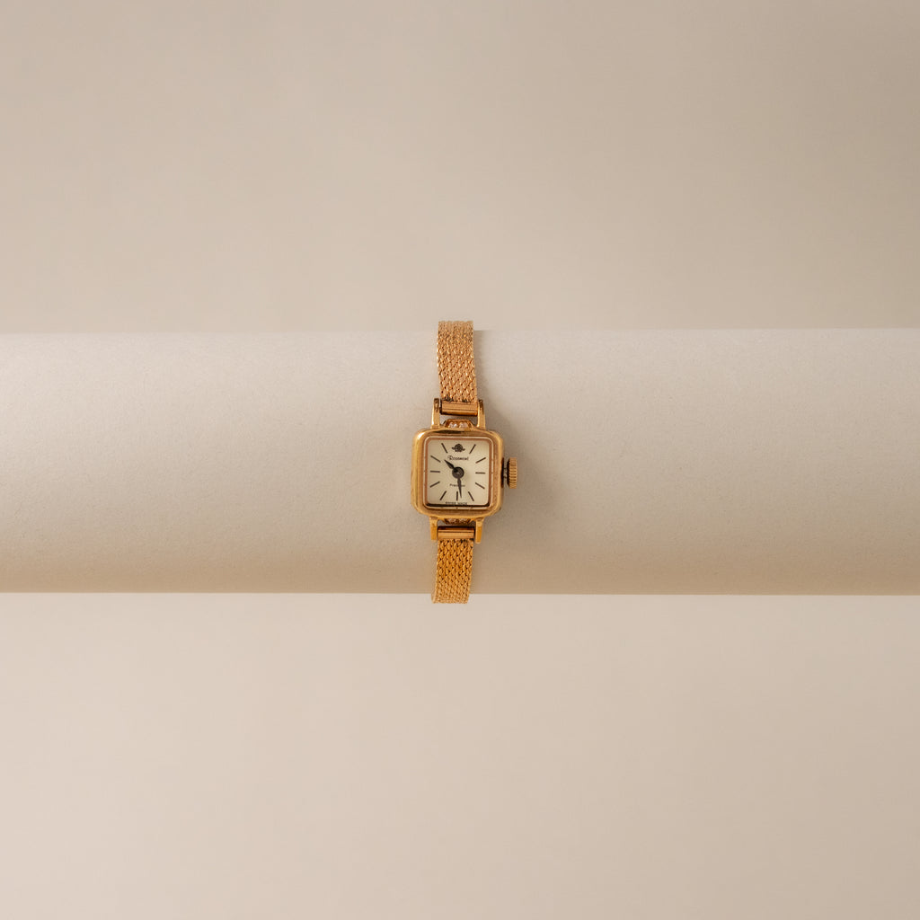 Vintage Rosemont Swiss Square Gold Watch