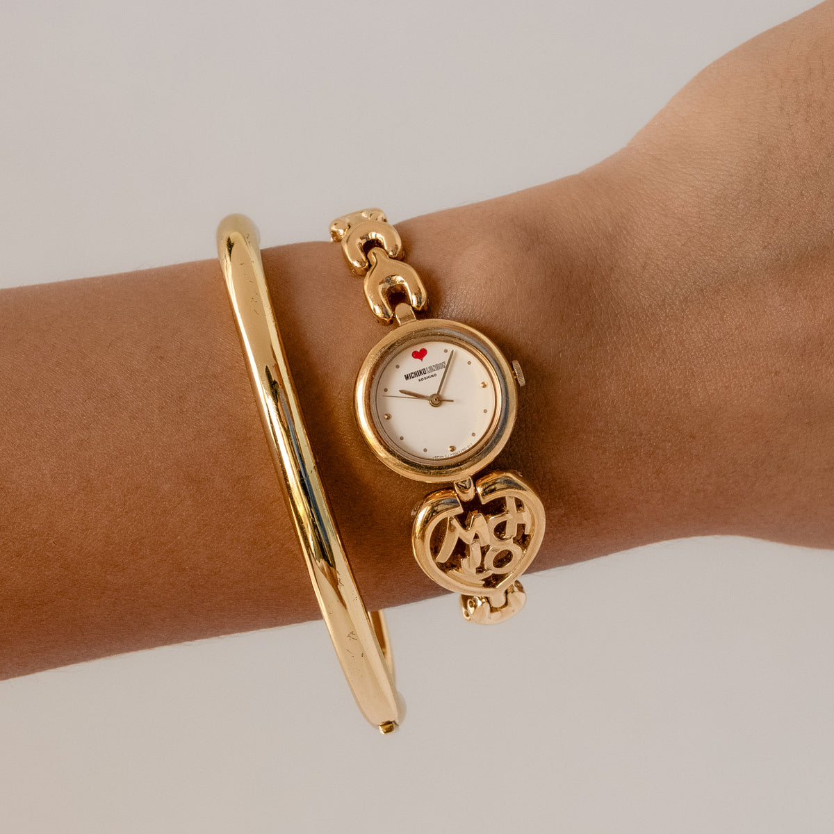 Vintage Michiko London Sweetheart Gold Watch