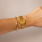 Vintage Elgin Swiss Round Shimmer Gold Watch