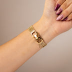 Rare Vintage Vendome Square Multi Strap Gold Watch