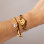 Rare Vintage Seiko Tonneau Gold Watch