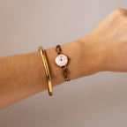 Vintage Sila Rope Chainlink Rose Gold Watch