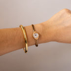 Vintage Rosemont Sunburst Round Gold Watch