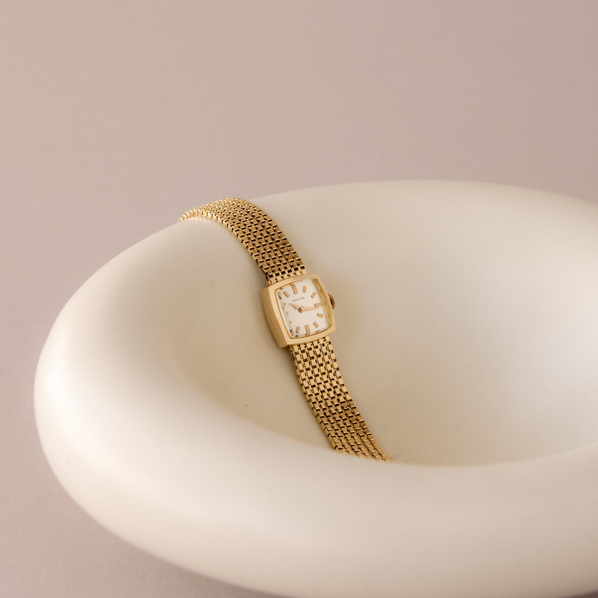 Rare Vintage Vendome Square Multi Strap Gold Watch