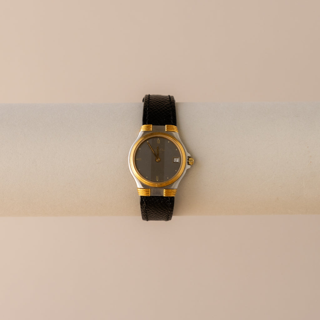 Vintage Christian Dior Sleek Two Tone Watch