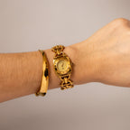 Vintage Gucci Swiss Horsebit Link Gold Watch