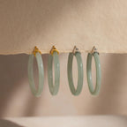 Large Jade Hoops-Earrings-Caitlyn Minimalist