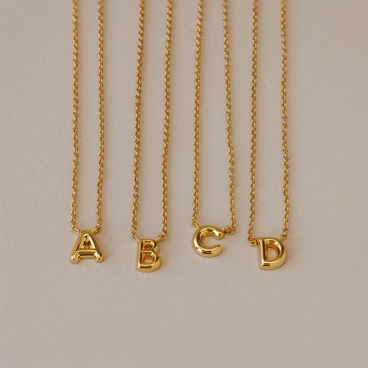 Bubble Letter Jewelry Set