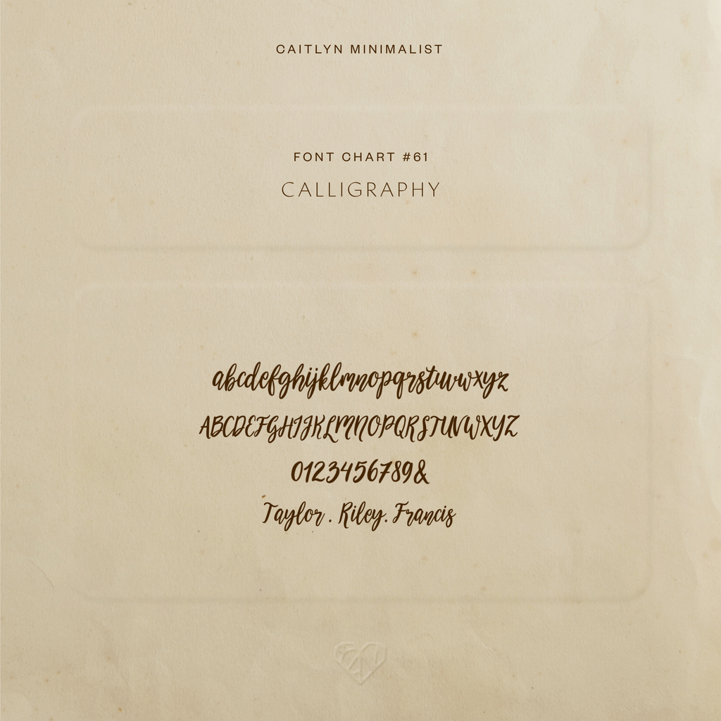Charme de bouquet d’écriture manuscrite