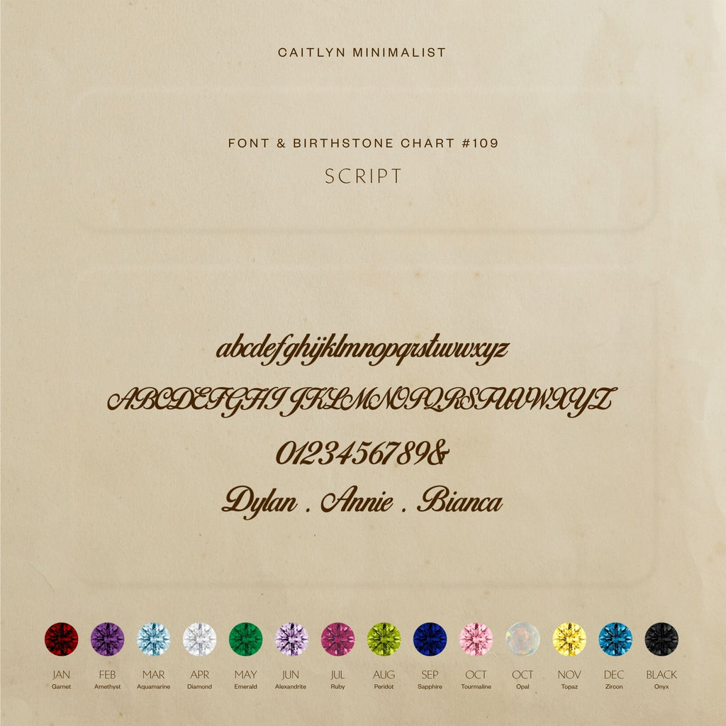 Elegant Birthstone Name Necklace