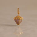 Pink Tourmaline Raspberry Charm