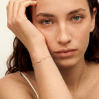 Solid Gold Moonstone & Lab-Grown Diamond Bracelet