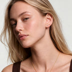 Solid Gold Petite Heart Lab-Grown Diamond Studs