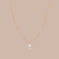 Solid Gold Lab-Grown Round Brilliant Diamond Solitaire Necklace