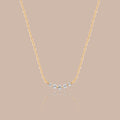 Solid Gold Arc Lab-Grown Diamond Necklace