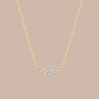 Solid Gold Arc Lab-Grown Diamond Necklace