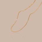 Solid Gold Modern Fine Cable Necklace