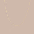 Solid Gold Modern Fine Cable Necklace