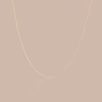 Solid Gold Modern Fine Cable Necklace