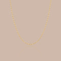 Solid Gold Paperclip Chain Necklace