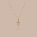 Dainty Diamond Cross Necklace