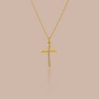 Solace Pave Cross Necklace