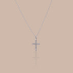 Dainty Diamond Cross Necklace