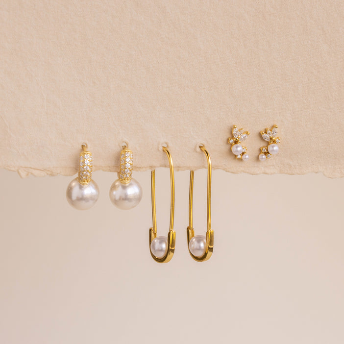 Pearl Luxe Earrings Set