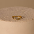 Dainty Pave Channel Wave Ring