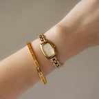 Vintage Seiko Lucent Rectangular Gold Watch
