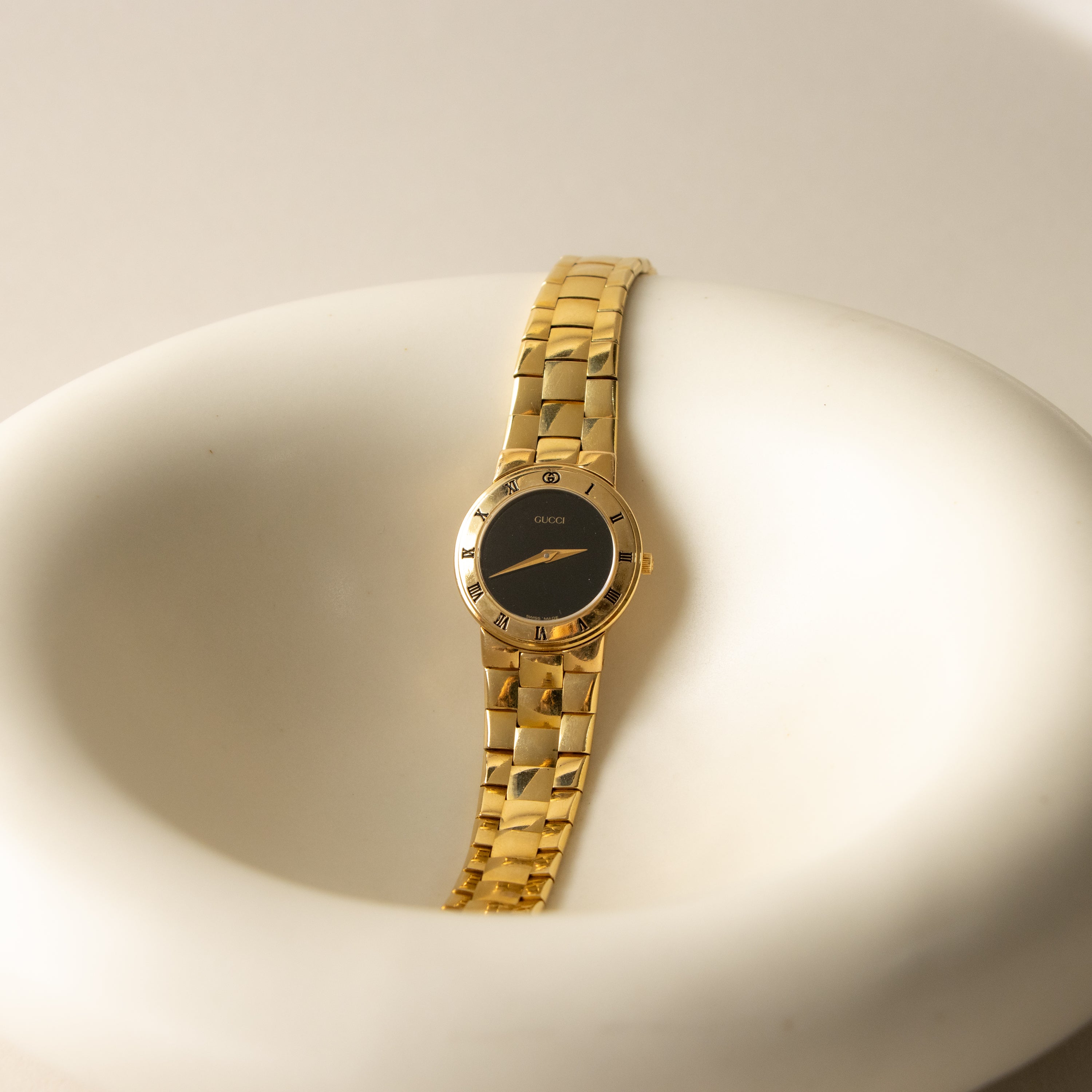 Vintage Gucci Bold Midnight Gold Watch