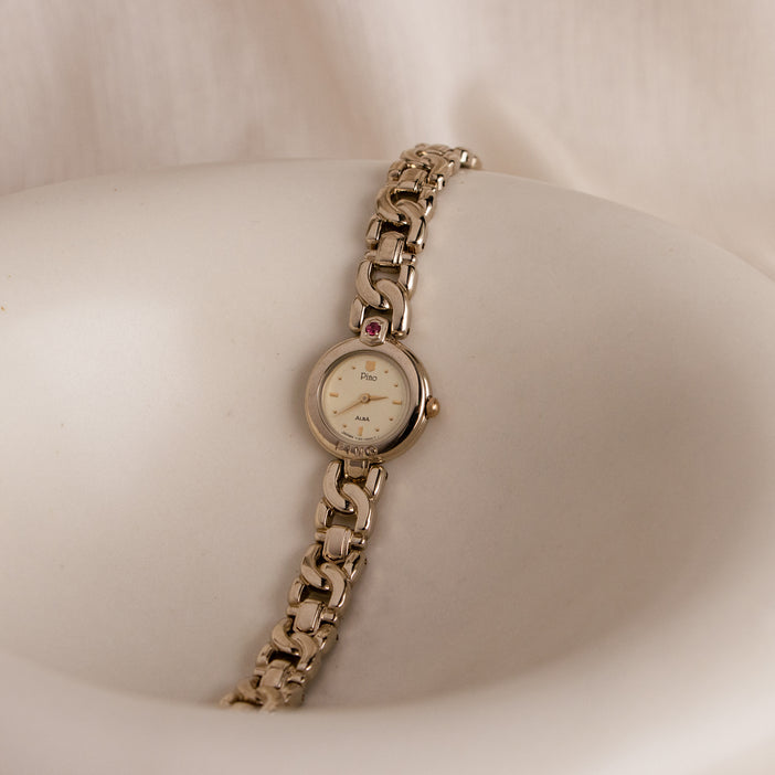 Vintage Alba Pino Round Light Gold Watch