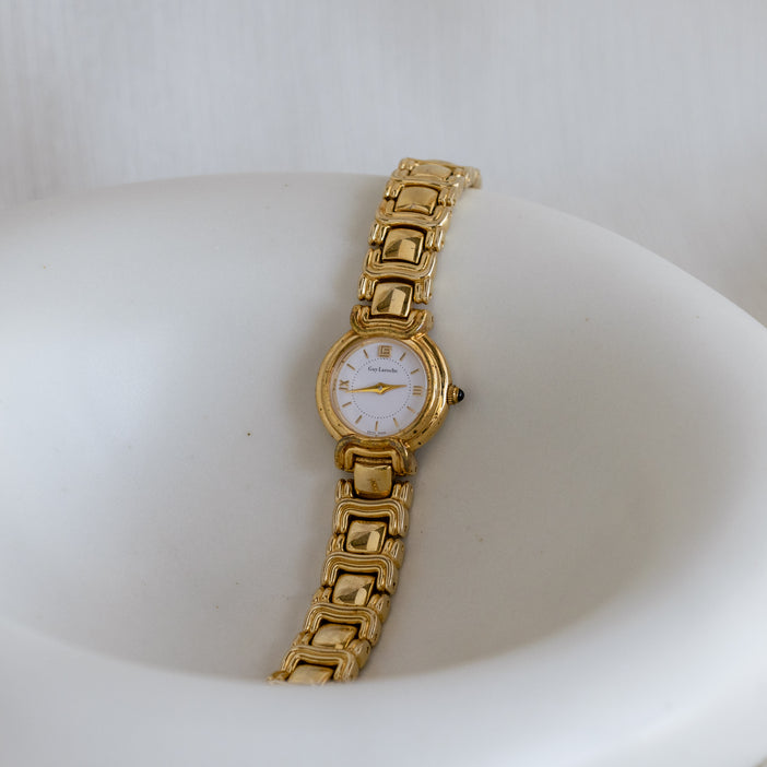 Vintage Guy Laroche Swiss Gold Watch