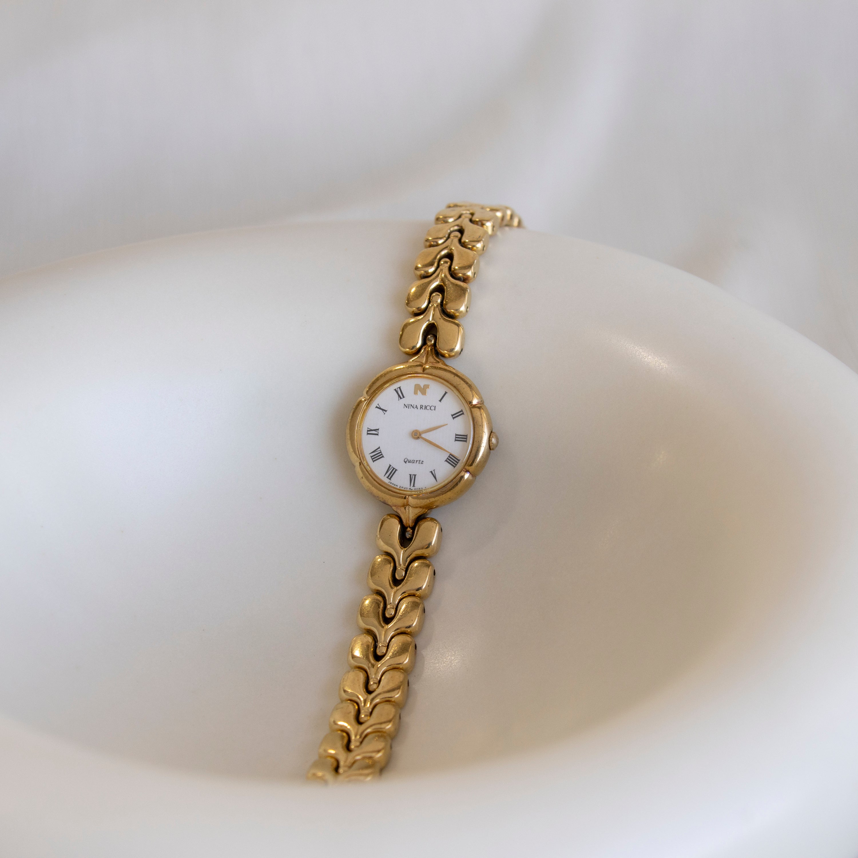 Vintage Nina Ricci Thin Gold Watch