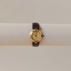 Vintage Givenchy Swiss 4G Round Gold Watch