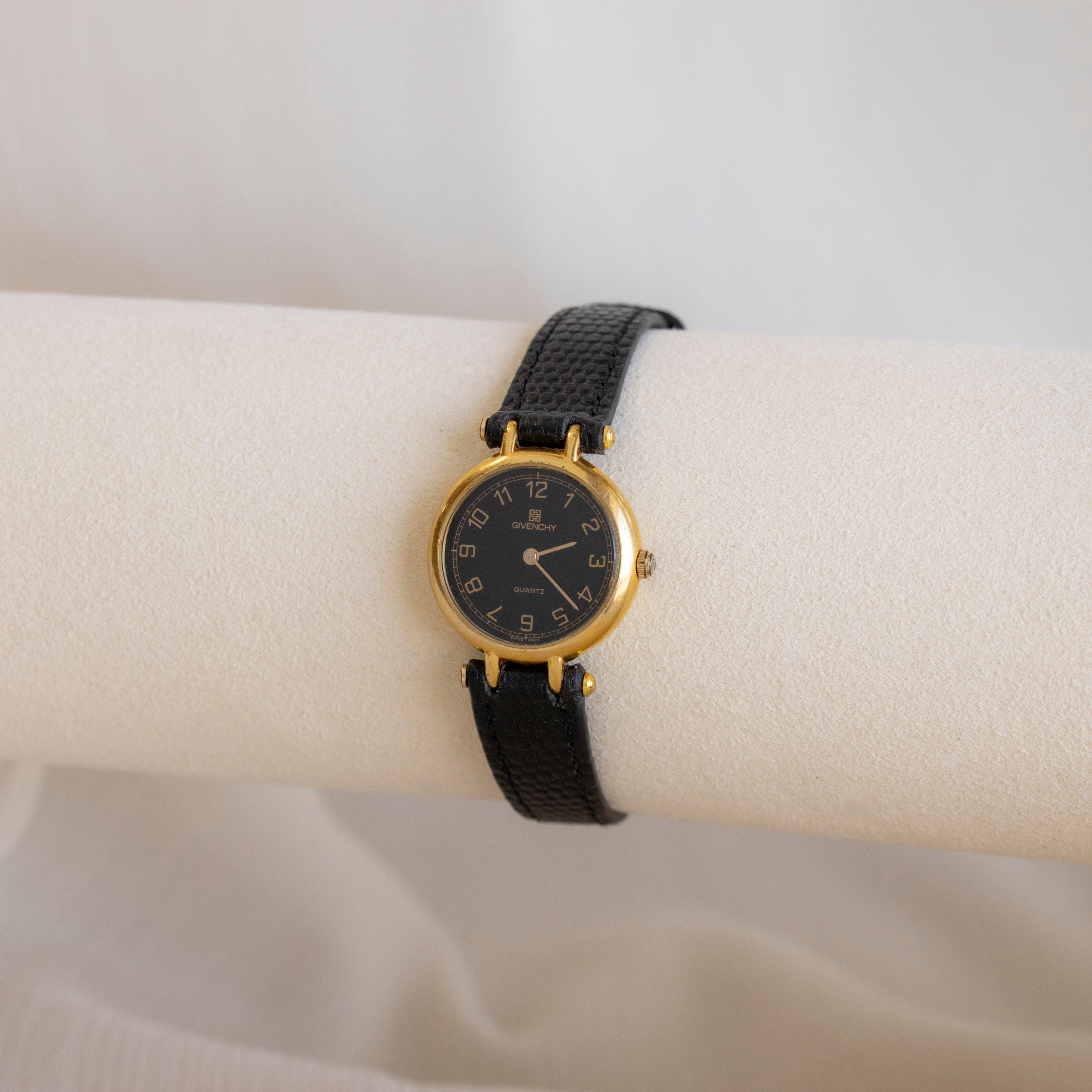 Vintage Givenchy Swiss Midnight Gold Watch