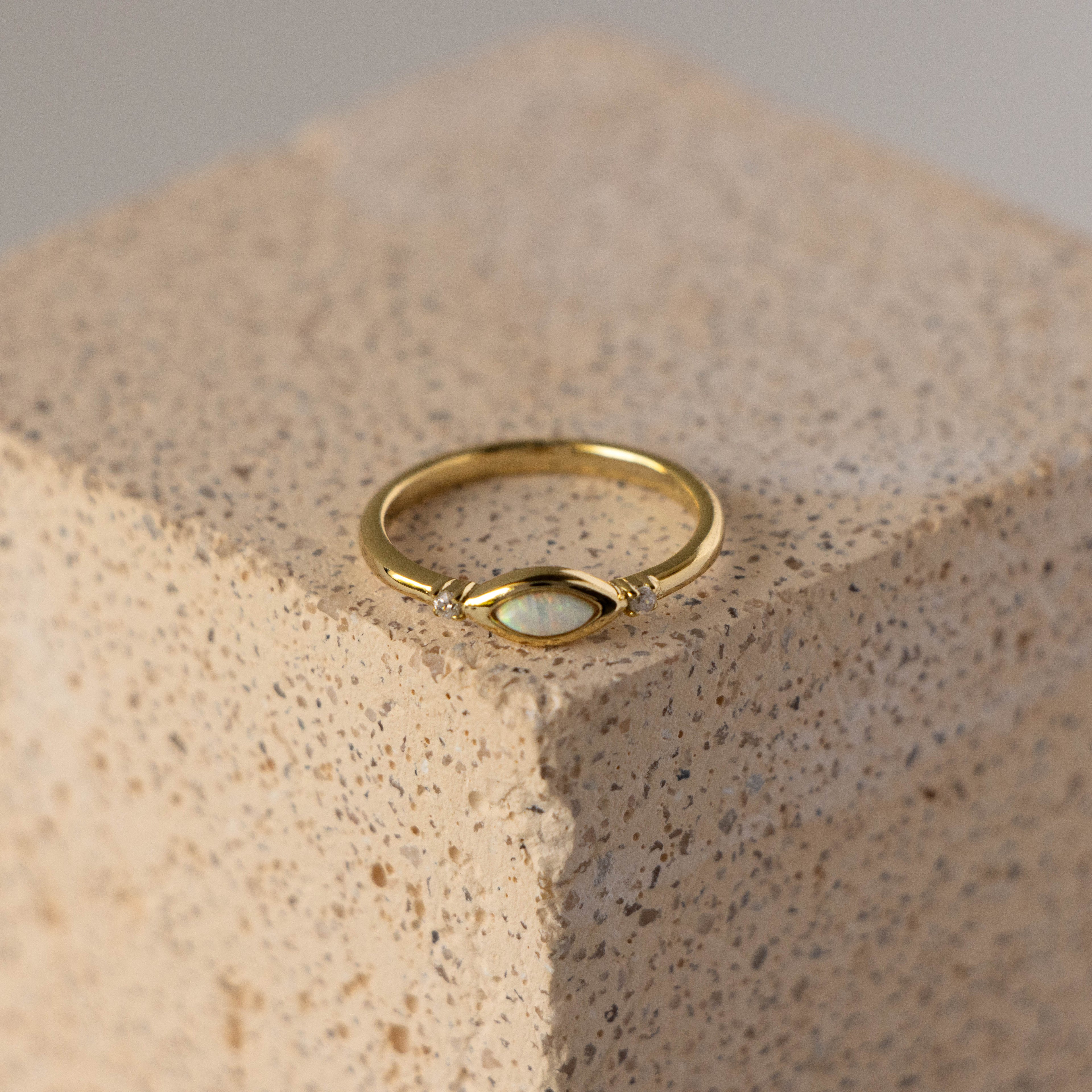 Vintage Marquise Opal Ring