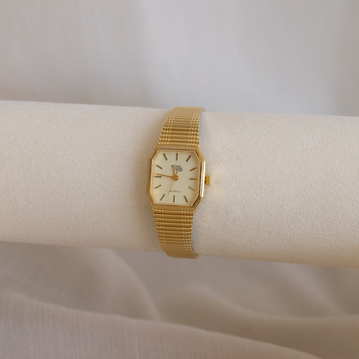 Vintage Michael Curtis Square Gold Watch