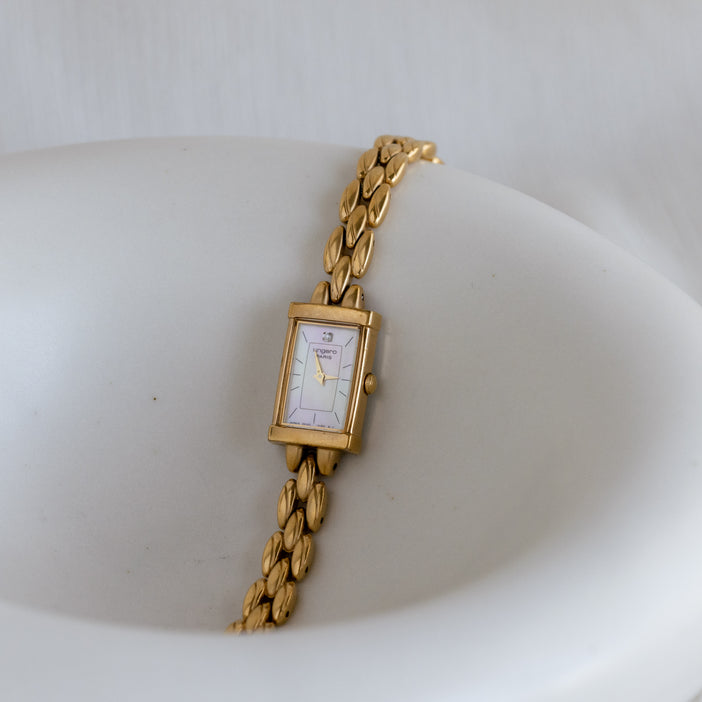 Vintage Ungaro Rectangle Gold Watch