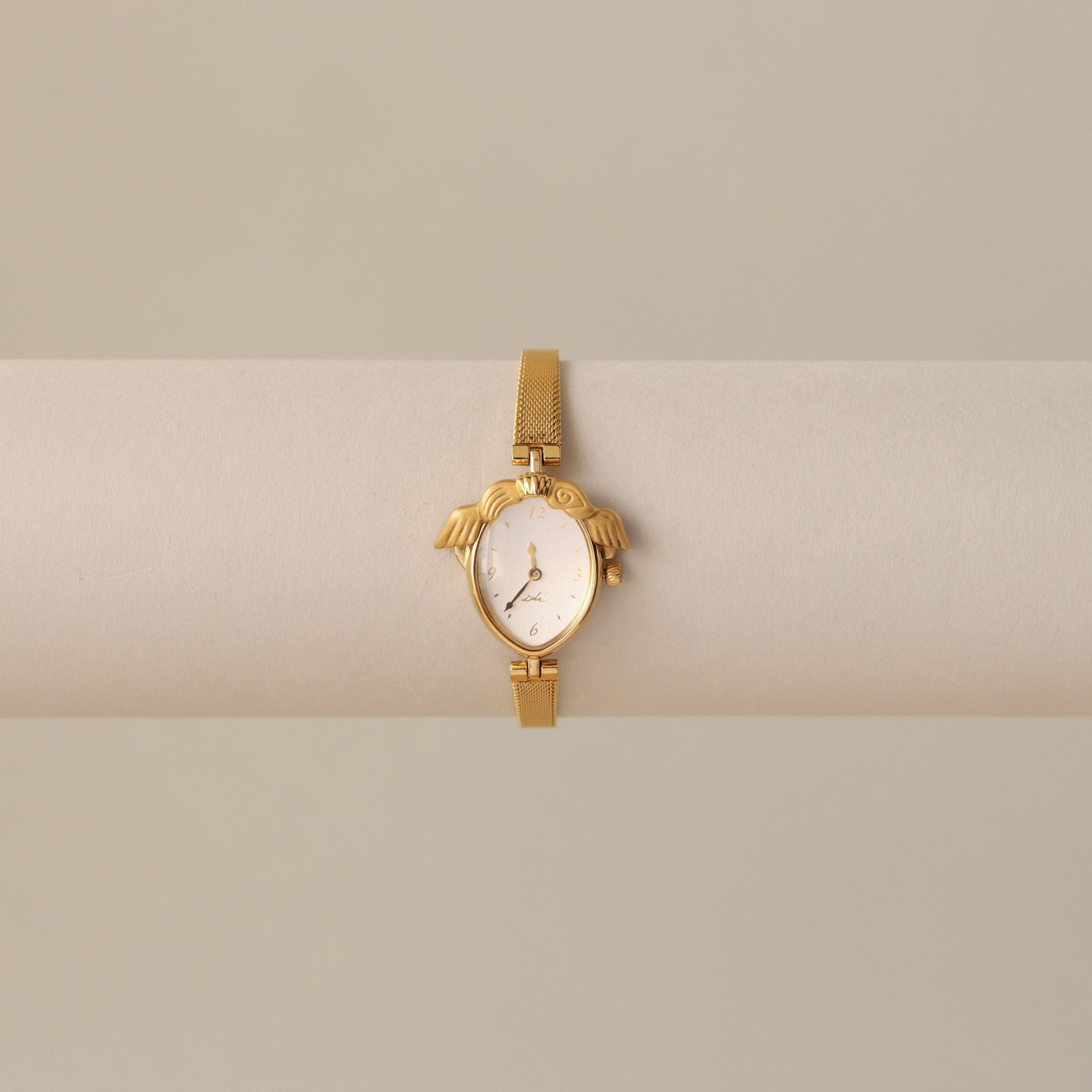 Rare Vintage Salvador Dali Wings Gold Watch