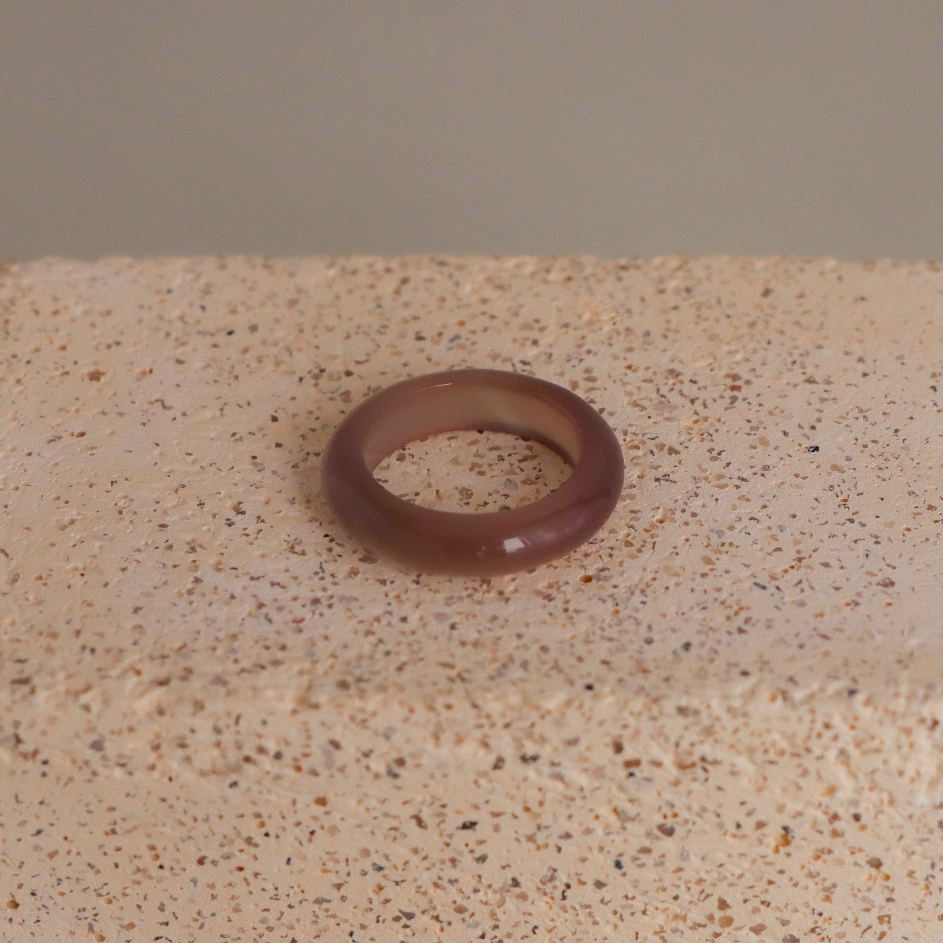 Purple Tone Jade Ring