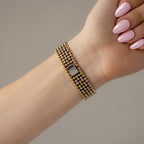 Vintage Seiko Beaded Two Tone Watch