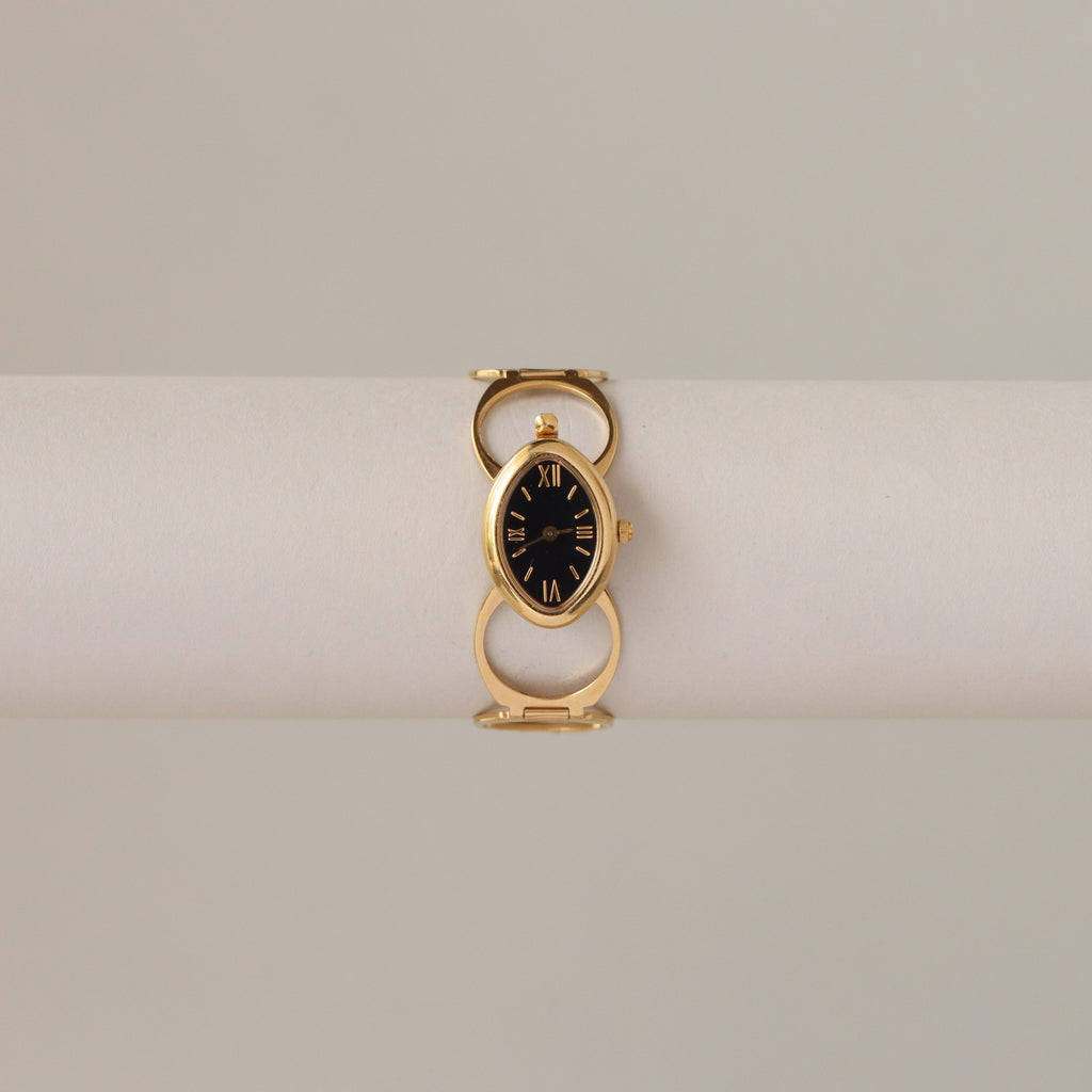 Vintage Midnight Convertible Gold Ring & Watch