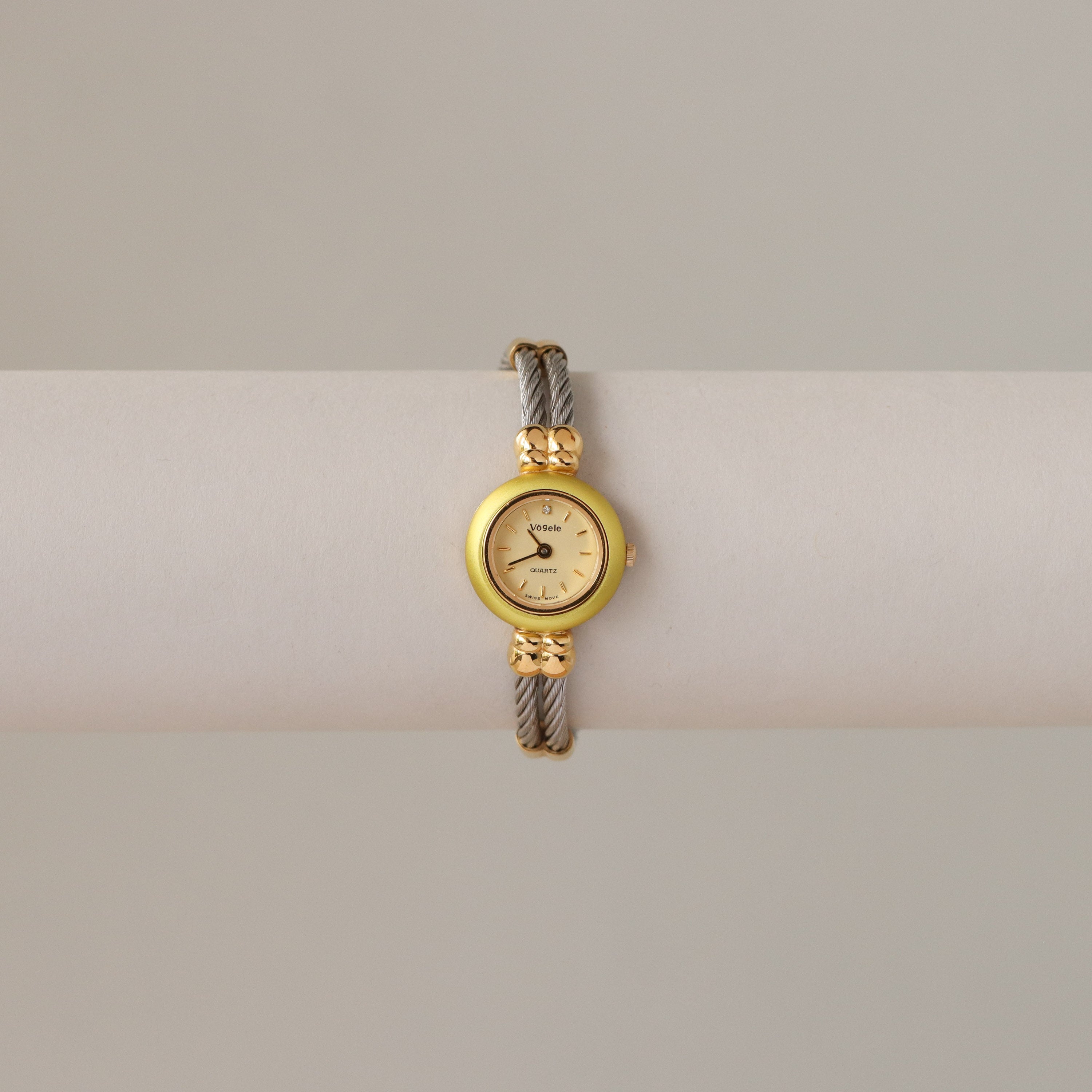 Vintage Vögele Swiss Duo Rope Two Tone Watch