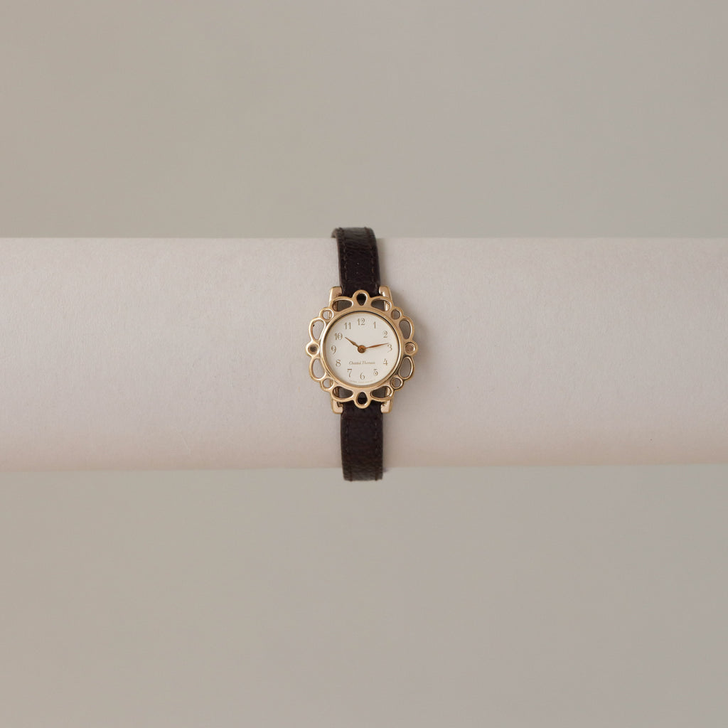 Vintage Chantal Thomass Floral Gold Watch
