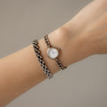 Vintage 4°C Round Chainlink Silver Watch