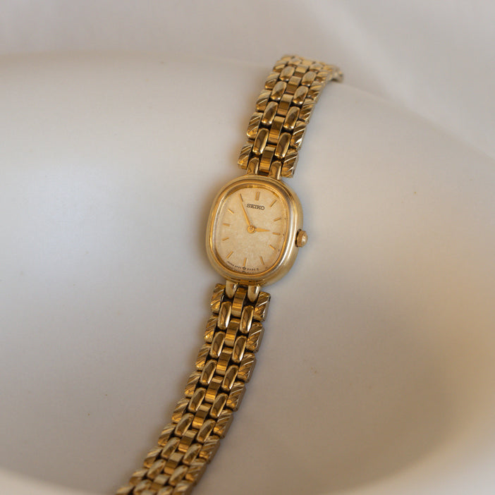 Vintage Seiko Link Gold Watch